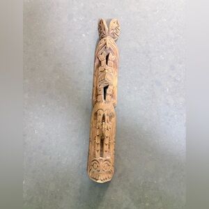 Handcrafted Wooden totem pole Rick Williams